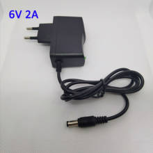 6V 2A Универсальный адаптер питания зарядное устройство адаптер Us для светодиодных лент AC 110-240V DC адаптер 2024 - купить недорого