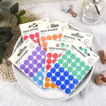 6pcs/pack Decorative Diary Sticker Creative Colorful Dot Diary Scrapbooking Material Sticker Flakes Bullet Journal Stationery 2024 - buy cheap