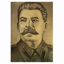 Vintage Poster USSR Stalin Room Decoration Stickers Bar Home Decor Kraft Paper Wall Art Wall Sticker Posters 2024 - buy cheap