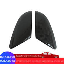 For Honda CIVIC 10th Generation Rearview Mirror Carbon Fiber 1 Pair Replace Type Carbon Fiber Cover Ox Horn Shape Mirror Parts 2024 - buy cheap