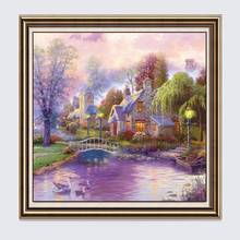 5D DIY Landscape Full Square Drill Diamond Painting Photo Custom Colorful Handmade Rhinestone Mosaic Home Room Wall Decor 2024 - buy cheap