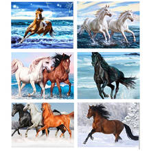 DIY Diamond Painting Full Square Diamant Embroidery 5D Mosaic Animal Art  Cross Stitch horse Image Indoor Decoration Painting 2024 - buy cheap