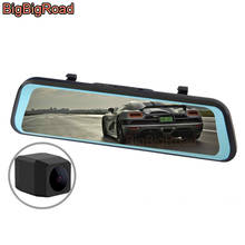 BigBigRoad-Cámara de salpicadero DVR para coche, espejo retrovisor con grabadora de vídeo para Ford Fusion Galaxy Ka S-MAX S MAX Super Duty Vertrek 2024 - compra barato