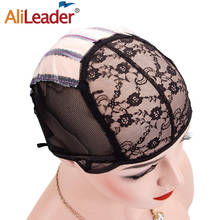 Alileader 5pcs Wig Caps For Making Wigs Hot Selling Breathable Lace Cap Black Adjustable Lace Wig Cap Fast Shipping 2024 - buy cheap