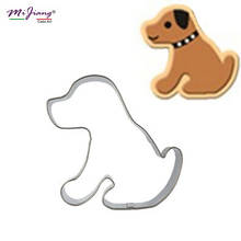 Stainless Steel Cute Dog Cake Mold Chocolate Biscuit Cookie Cutter Slicer DIY Fondant Confectionery Birthday Cake Tools S7071 2024 - buy cheap