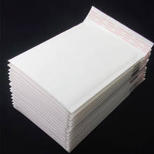 Sobres acolchados de papel Kraft para correo, sobres de burbuja de envío con bolsa de burbuja, suministros de negocios, bolsas de mensajería, color blanco, 10 Uds. 2024 - compra barato
