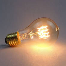 Винтажный светильник Эдисона E27, 220 В, 40 Вт, A19, светодиодный 2024 - купить недорого