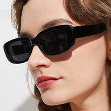Retângulo pequeno do vintage das mulheres óculos de sol 2021 nova marca designer quadrado óculos de sol tons femininos uv400 lunette soleil femme 2024 - compre barato