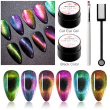MEET ACROSS 9D Magic UV Gel Polish Set Chameleon Cat Eye UV Gel Varnish Set Soak Off UV LED Gel Lacquer Nail Art Manicure 2024 - buy cheap