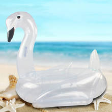 Transparent Sequins Swan Pool Float Inflatable Swimming Ring Water Mattress Ride-OnPool Swimming Ring Holiday Party Fun Toys 2024 - buy cheap