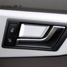 Car Styling For Mercedes Benz GLK X204 Interior Door Handle Bowl protection stainless steel Cover Stickers Trim Auto Accessories 2024 - buy cheap