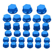 30Pc Motorcycle Nut Screw Cover For Yamaha For Kawasaki Blue 2024 - buy cheap