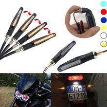 1PCS Motorcycle Turn Signals Light Tail Flasher LED Flowing Water Blinker Bendable Motorcycle Flashing Lights 2024 - buy cheap