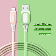 2.4A USB Cable Fast Charging Mobile Phone Charger Data Cord For iPhone 12 11 Pro Max Xs Xr X 8 7 6s 6 Plus SE 5s Liquid Silicone 2024 - buy cheap