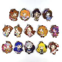 14pcs/lot The idolm ster cinderella Original Japanese anime figure rubber Silicone mobile phone charms/key chain/strap D447 2024 - buy cheap