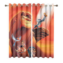 3D Lion King Pattern Living Room Curtains Fashion Customized Window Curtains Luxury Blackout Curtain For Kids Bedroom Dropship 2024 - buy cheap