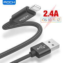 ROCK USB Cable for iPhone SE 11 Xs Max X 8 7 6 6S Plus 5 5S Fast Charging Lightning Cable Sync Data Cord Mobile Phone Wire 2024 - buy cheap