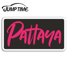 Jump Time for Pink Pattaya Vinyl Stickers Thailand Sticker Laptop Luggage  Camper Door Decal Waterproof Car Accessories 2024 - buy cheap