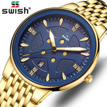 Оригинальный бренд Relogio Masculino роскошный золотой браслет часы мужские водонепроницаемые спортивные часы мужские Бизнес кварцевые наручные часы 2024 - купить недорого
