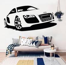 Car Shop Poster Mural Vinyl Art Design Wall Sticker Automotive Car Audi Racing Car Home Decor Beauty Modern Decals W570 2024 - buy cheap