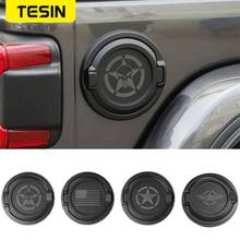 TESIN Tank Covers for Jeep Wrangler JL 2019 Unlimited 2 4 Door Gas Tank Cap Fuel Filler Door Cover For Wrangler JL 2018-2021 2024 - buy cheap