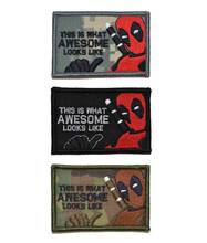 Deadpool este é o que parece incrível remendo emblemas militares do exército dos eua cosplay patches táticos para mochila 2024 - compre barato