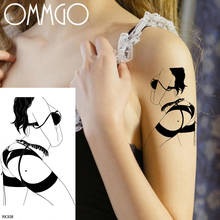 Adult Sexy Girl Bra Temporary Tattoos For Men Women Body Art Neck Shoulder Tatoo Paper Paste DIY Waterproof Fake Tattoo Sticker 2024 - купить недорого