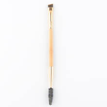 1pc Double end Bamboo handle Eyebrow Make up brushes eyelashes brow spoolie lash roller makeup brush T14 2024 - buy cheap