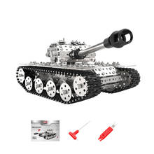 939Pcs DIY Stainless Steel Tank Metal Model Kits Handmade Assembly 3D Metal Puzzle Toys Gift 2024 - buy cheap