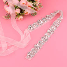 Rhinestones Bridal Belt Diamond Wedding Dress Belt Crystal Wedding Sash For Wedding Dress Accessorie 2024 - buy cheap