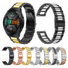 Pulseira de aço inoxidável gt2e, pulseira clássica de metal para relógio huawei gt 2e 46mm, acessórios para smartwatch 2024 - compre barato