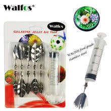 Walfos 11 pieces 3D Jelly Flower Art Tools Jelly Cake Gelatin Pudding Nozzle Syringe Russia Nozzle Set Cake Decorating Tools 2024 - buy cheap