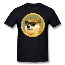 Dogecoin 2021 nova chegada camiseta doge coin apparel crewneck algodão para homem 2024 - compre barato