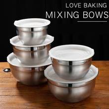 Thicken Stainless Steel Mixing Bowl + Lid Set for Beat Eggs Knead Dough Soup Bowl 2024 - buy cheap