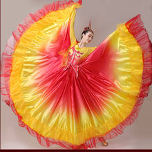 Flamenco vestido feminino espanhol bullfighter traje de dança de salão vestidos espanha desempenho dançarino roupas palco wear dn5349 2024 - compre barato