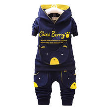 2020 Children Clothing Sets Hooded Coat and Pants 2Pcs Suits Fashion Letter Baby Boys Girls Suits Toddler Cotton Sport Tracksuit 2024 - buy cheap