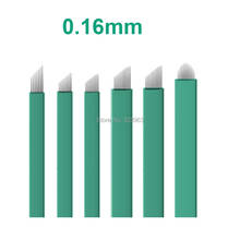 500pcs 0.16mm Lamina Tebori Microblading Needles for Pernament Makeup Eyebrow Lip Tattoo Blades for Manual Pen Embroidery 3D