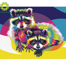 Diamond Painting Cross Stitch Animal Diamond Embroidery Raccoon Full Mosaic Crafts Rhinestones Home Decoration 2024 - buy cheap