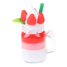 Casa de muñecas en miniatura, taza para helado de fresa, modelo de juego de simulación, Mini comida, juguete para jugar a las casitas, accesorios para muñecas, 1 ud. 2024 - compra barato