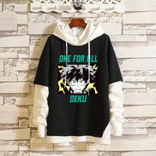 Anime My Hero Academia Cosplay Hoodie Midoriya Izuku Costume Deku Hooded Coat Autumn Sweatshirt 2024 - buy cheap
