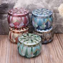 Retro Round Tin Box Jar Tea Candy Jewelry Coin Storage Container Case Candle Sealed Cans Holder Wedding Favor Gift C63B 2024 - buy cheap