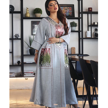Bangladesh Abayas For Women Bead Sequins Arabic Embroidered Muslim Dress Plus Size Dubai Abaya Turkish Kaftan Islamic Clothing 2024 - buy cheap