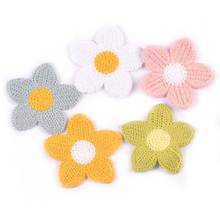 67mm 5Pcs/lot Multicolor Flower Lace Appliques For Clothing Sewing Supplies Stick-on Patches DIY Kids Accessories Garment Decor 2024 - buy cheap
