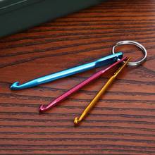 3pcs Hot Mixed Aluminum Knit Needle Crochet Hook Needle Keychain Keyring Sewing Tools Accessories 2021 2024 - buy cheap