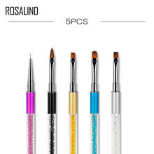 ROSALIND Nail Art Design Acrylic Handle Brush Art Pen UV Nail Gel Brush Painting Drawing Lines Pen Tips Tools Gel Brush 2024 - buy cheap