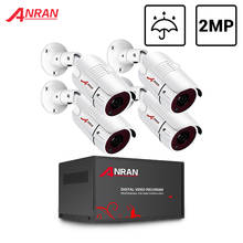 ANRAN AHD CCTV система 2MP DVR комплект система видеонаблюдения Всепогодная наружная камера безопасности HDD ночное видение P2P HDMI 2024 - купить недорого