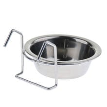 Stainless Steel Bird Parrot Feeding Cups Cage ing Bowl, Bird Coop Cups Seed Water Food Dish Feeder Bowl 2024 - buy cheap