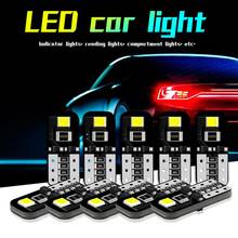 10PCS T 10 Led Canbus W5W Led Bulbs 168 194 6000K White Signal Lamp Dome Reading License Plate Light Car Interior Lights Auto12V 2024 - buy cheap