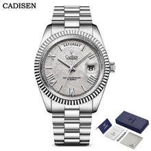 CADISEN Sapphire Day Date Automatic Watch Men Mechanical Wristwatch Luxury 50m Waterproof MIYOTA Movement Stainless Steel Watch 2024 - buy cheap