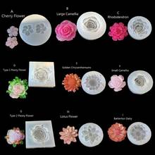 10 Styles 3D Flower Silicone Mold Resin Camellia Peony Daisy Lotus Flower Pendant Jewlery Making Tools Epoxy Resin Molds 2024 - buy cheap